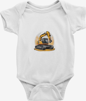 Tutina / body per bambino 'Bagger' di amorubi.com in arancione: frontale