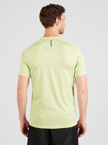 HEAD Λειτουργικό μπλουζάκι 'PADEL' σε πράσινο