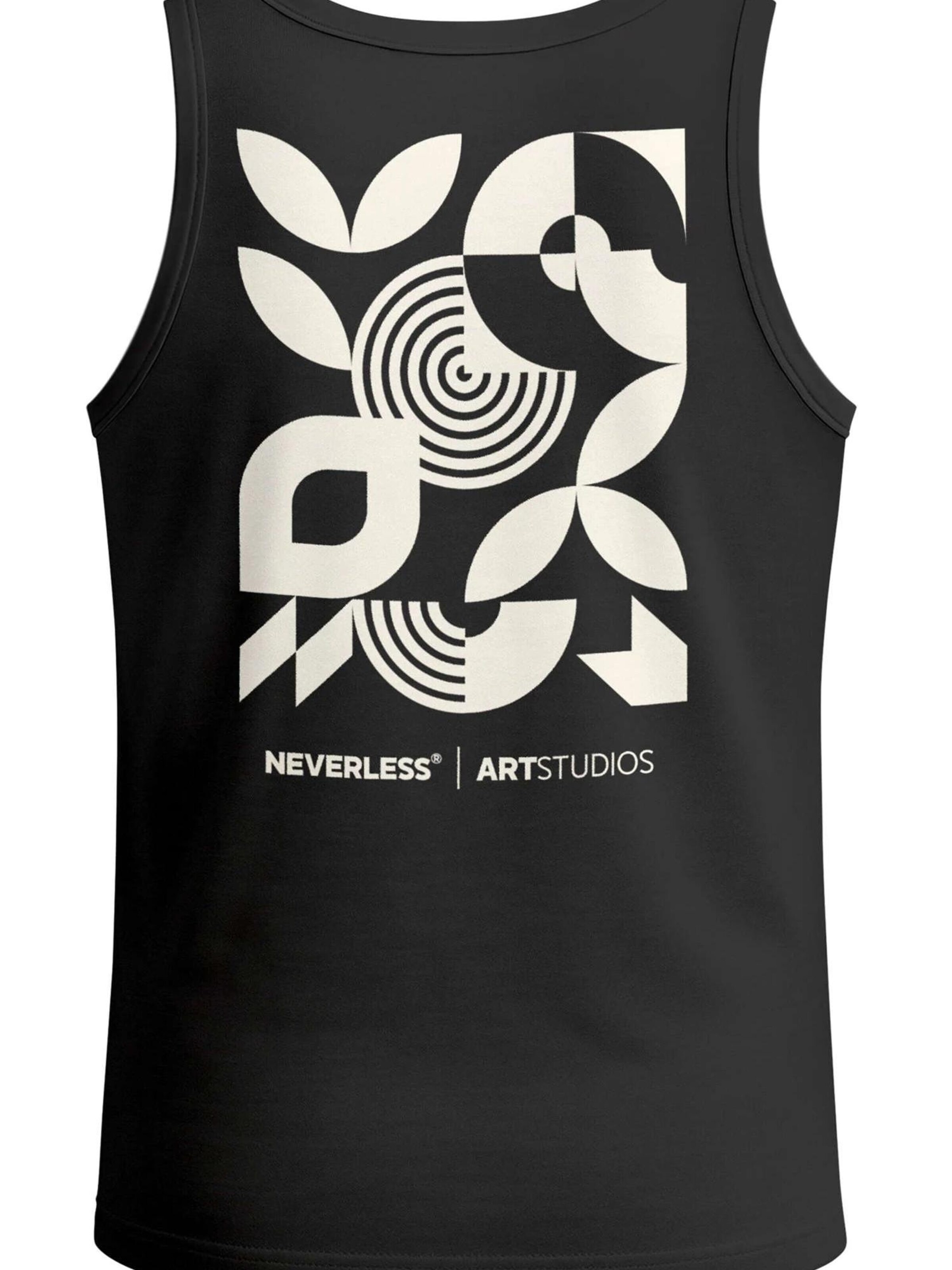 Neverless Shirt 'Modern Art' in Black