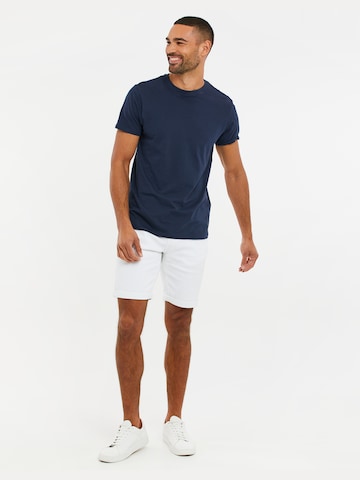 Threadbare Regular Shorts 'Sanky' in Weiß