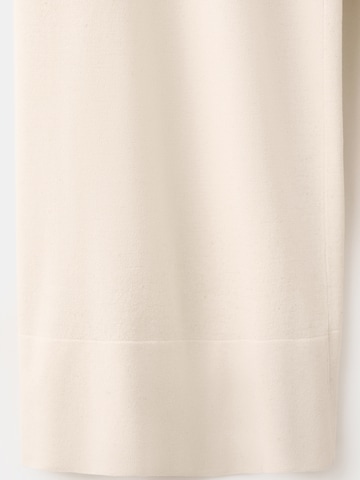 MANGO Wide leg Broek 'VELLA' in Beige