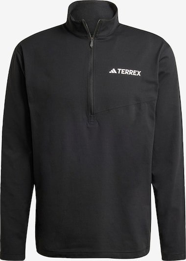 ADIDAS TERREX Toiminnallinen paita 'Multi Climacool 1/2 Zip Long Sleeve' värissä musta / valkoinen, Tuotenäkymä