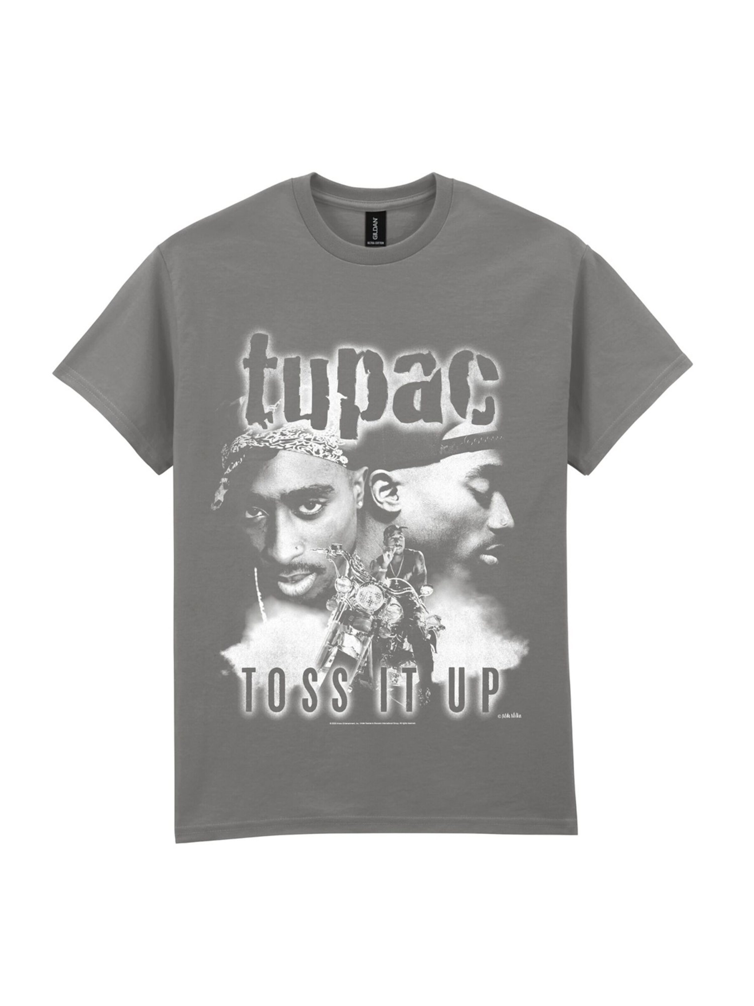 Rockshirts Shirt '2PAC Toss It Up T-Shirt' in Grey: front
