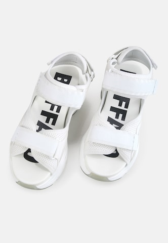 BUFFALO Sandals 'Binary 0' in White