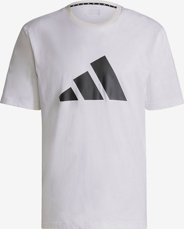 ADIDAS PERFORMANCE - Camisa funcionais em branco: frente