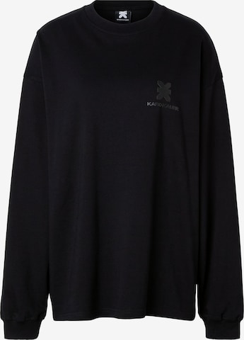 Karo Kauer Shirt in Schwarz: Vorderseite
