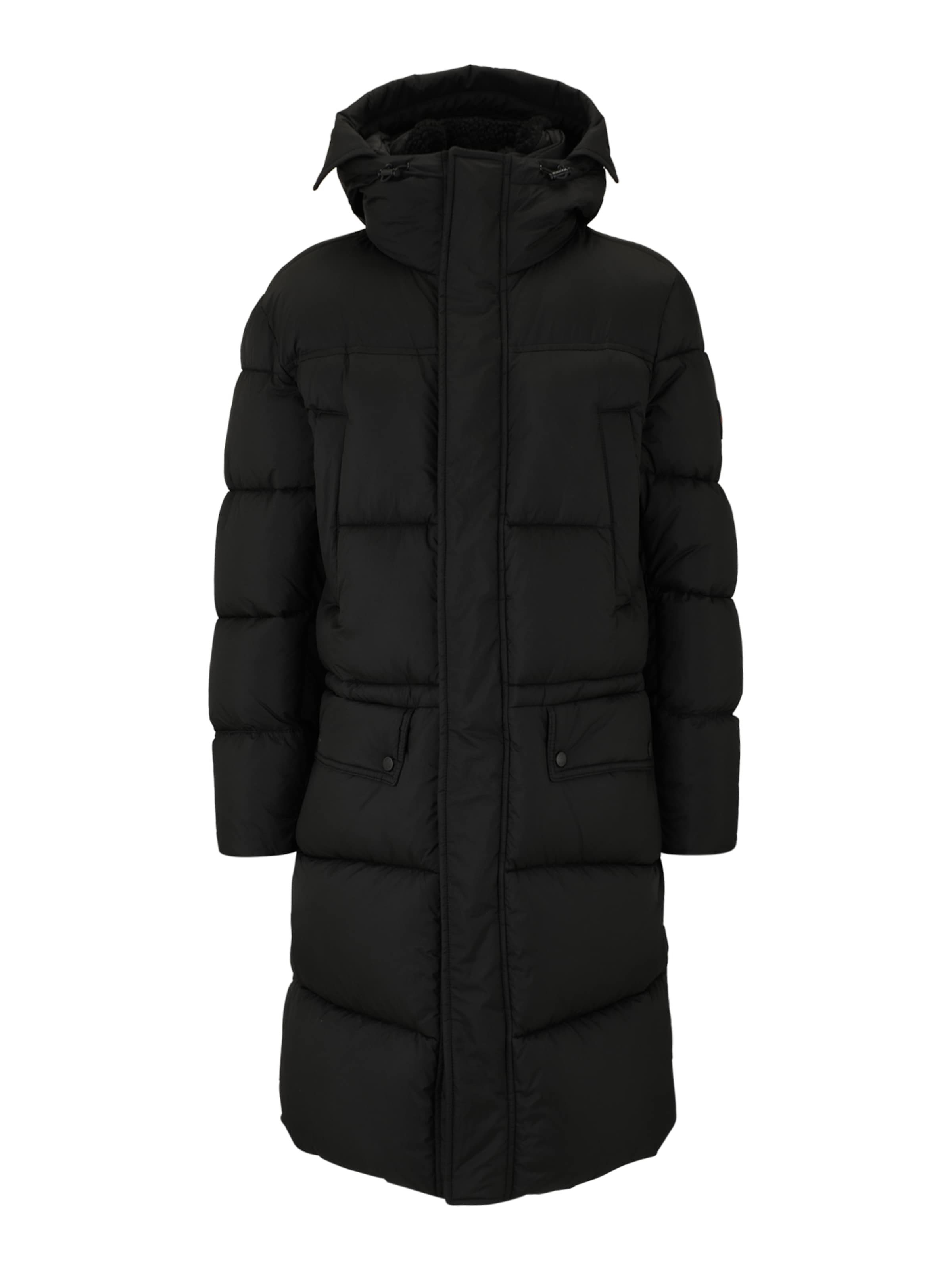 BOSS Talvemantel 'Omont', värv must: eest vaates