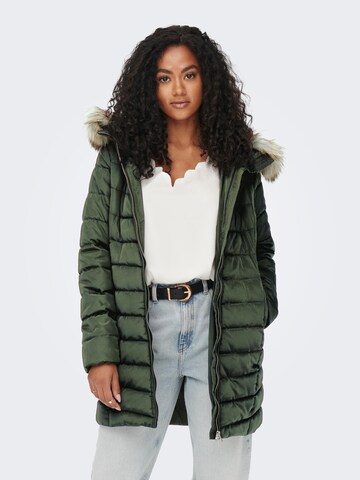 ONLY - Sobretudo de inverno em verde