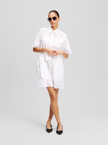 Karl Lagerfeld Skjortklänning i vit