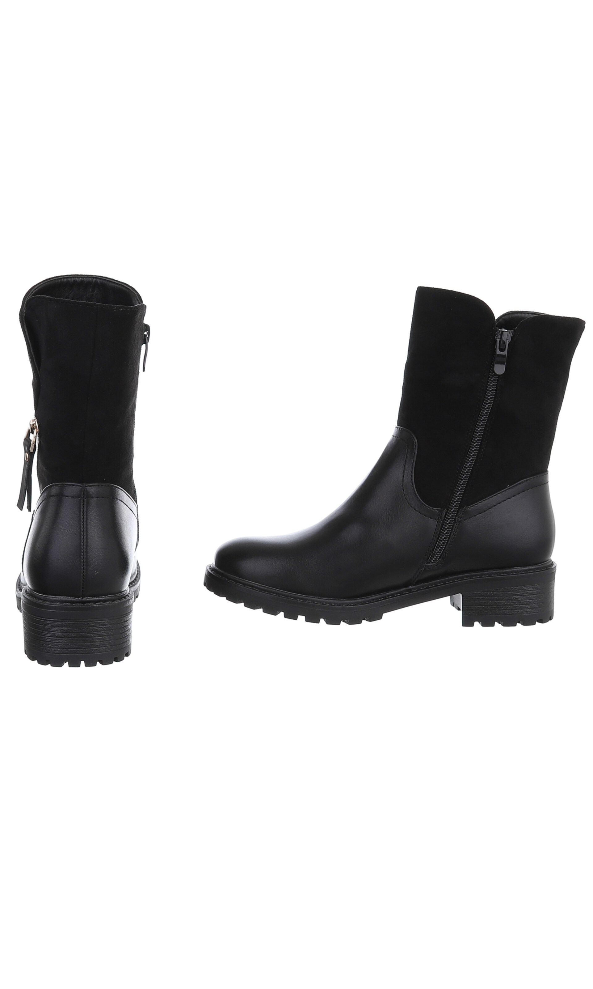Ital-Design Boots in Schwarz