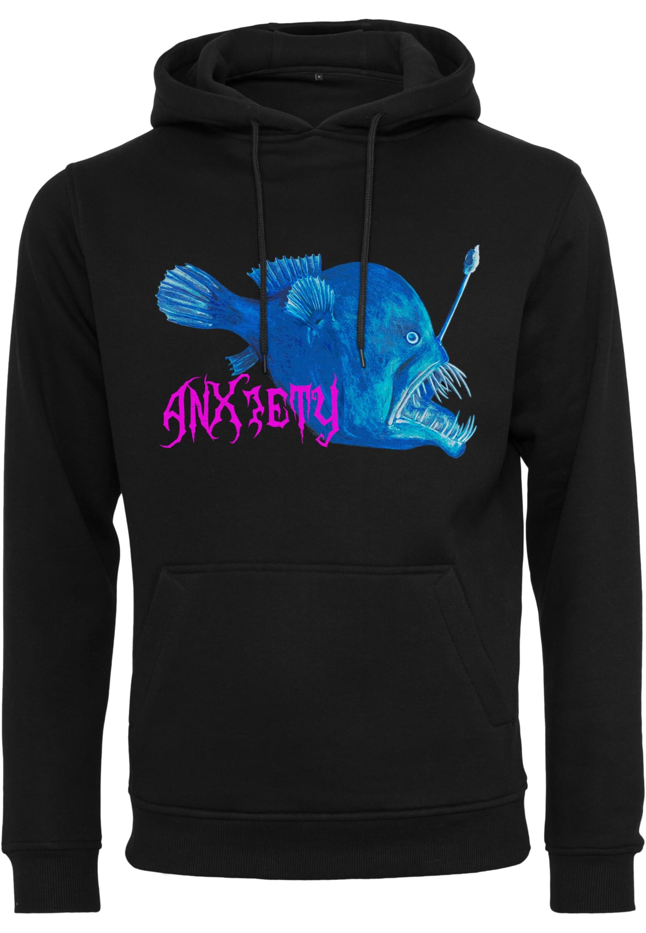 MT Men Sweatshirt 'Anxiety' in Black: front