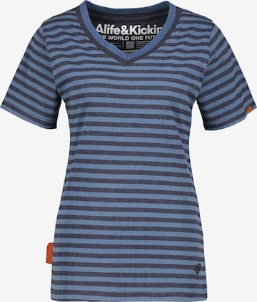 Alife and Kickin T-Shirt 'IziAK' in Blau: predná strana