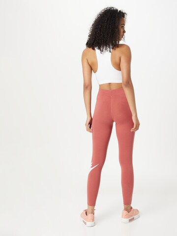 Nike Sportswear - Skinny Leggings 'Essential' em vermelho