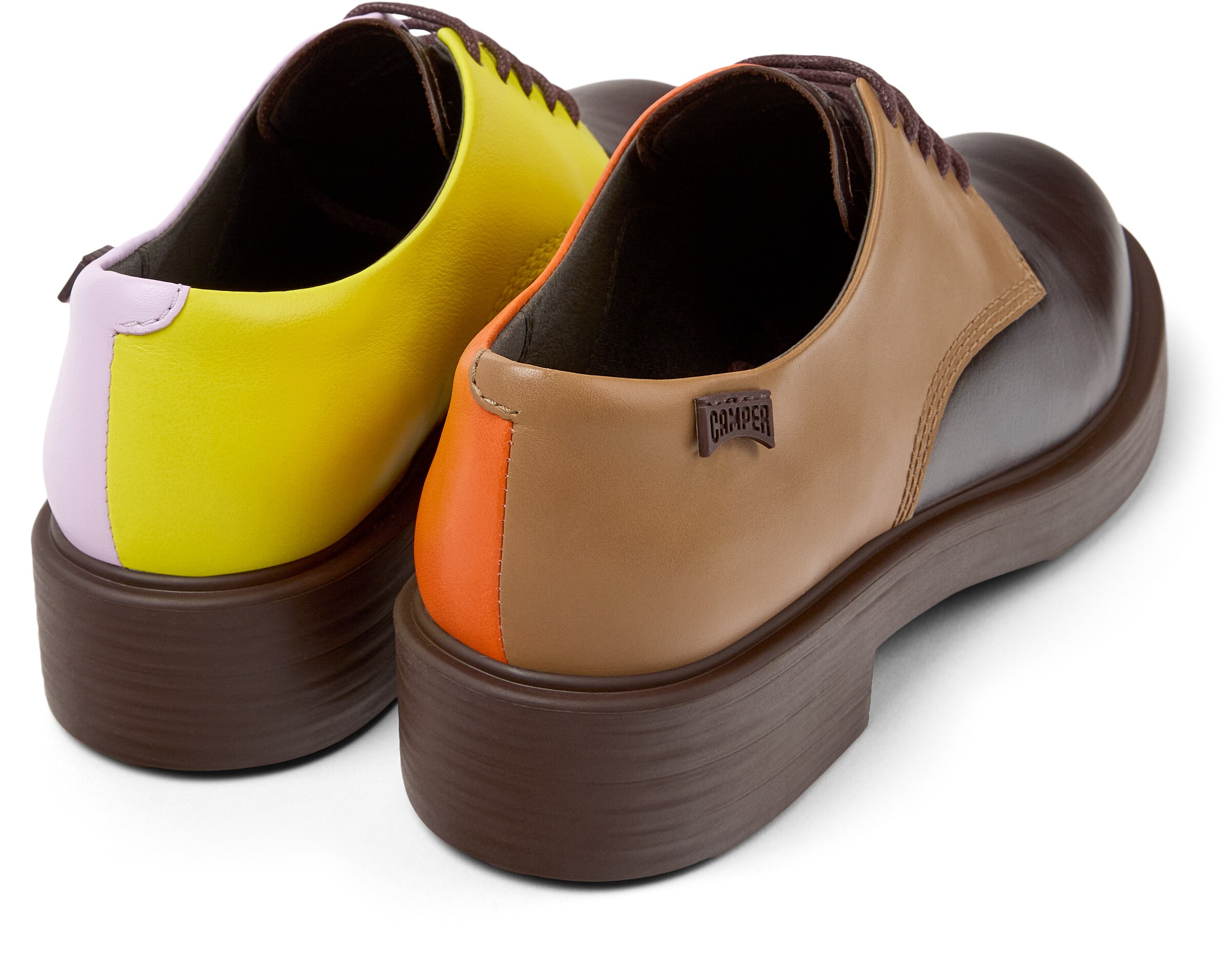 CAMPER Lace-up shoe ' Dean ' in Brown