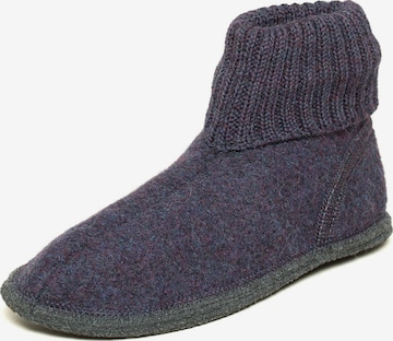 kitz-pichler Slippers 'Hüttenschuh Oetz' in Purple: front