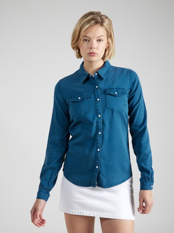 VILA Blouse 'BISTA' in Blauw: voorkant