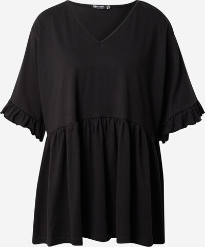 Nasty Gal Oversized bluse i sort, Produktvisning