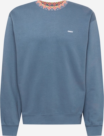 Obey Sweatshirt 'Verner' in Blau: predná strana