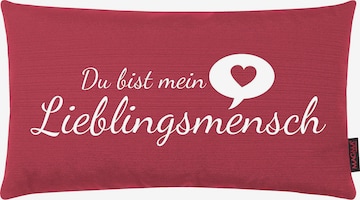 MAGMA Kissen 'Lieblingsmensch' in Rot: predná strana
