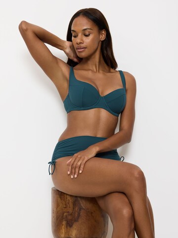 TRIUMPH Balconette Bügel-Bikini-Top ' Summer Twist ' in Blau