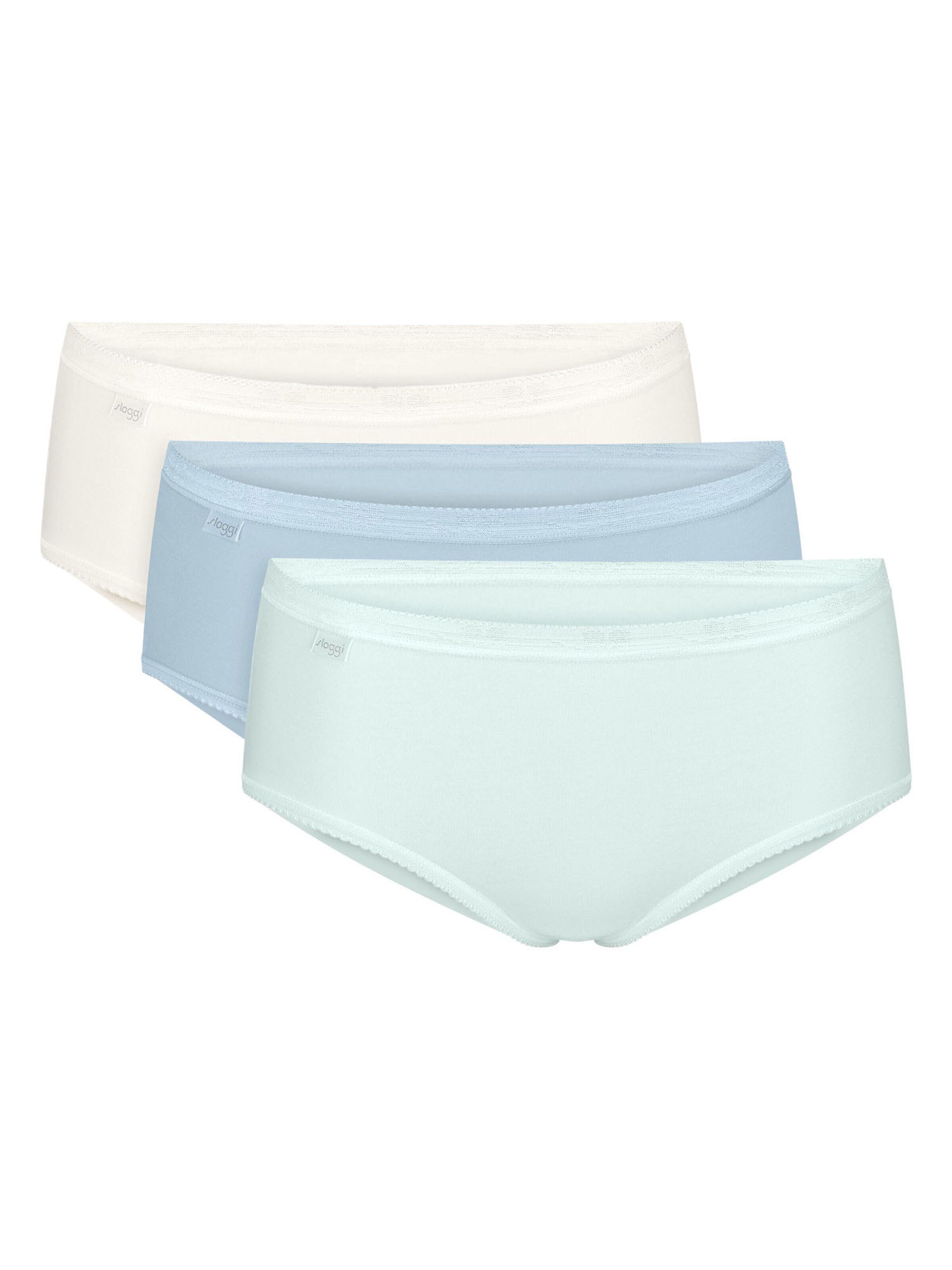 SLOGGI Panty ' Originals Basic ' in Blue: front
