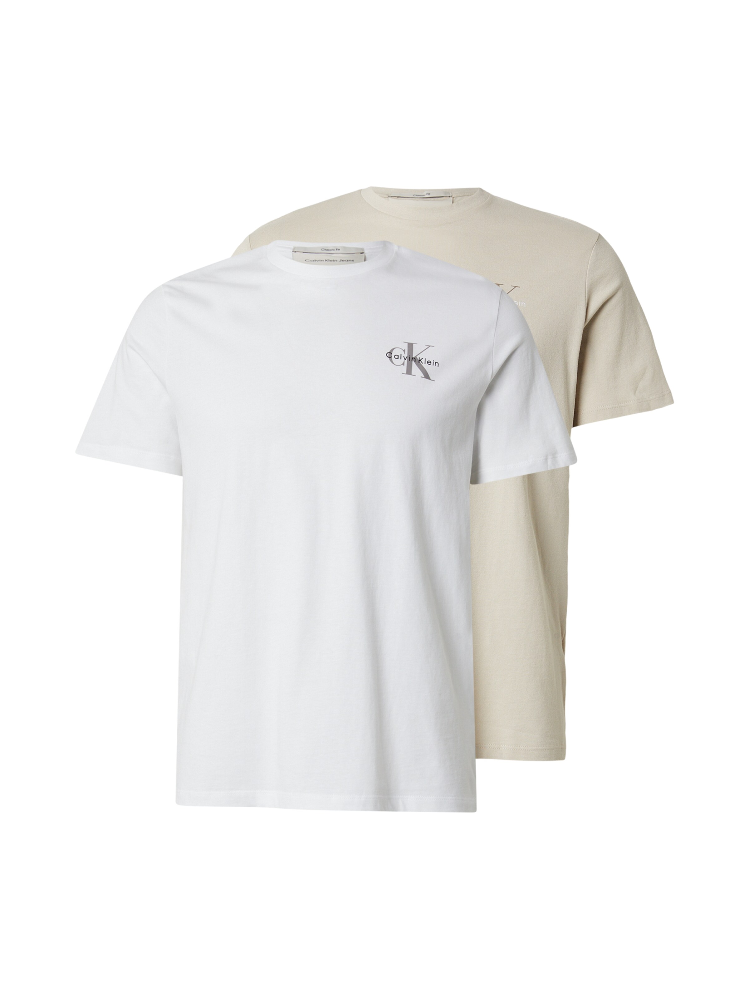 Calvin Klein Jeans Shirt '30S CLASSIC' in Beige: front