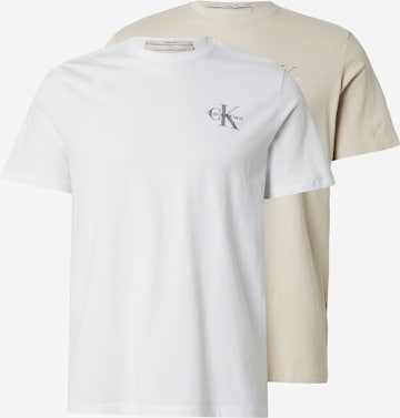 smėlio Calvin Klein Jeans Marškinėliai '30S CLASSIC': priekis