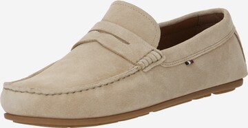 Mocassin TOMMY HILFIGER en beige : devant