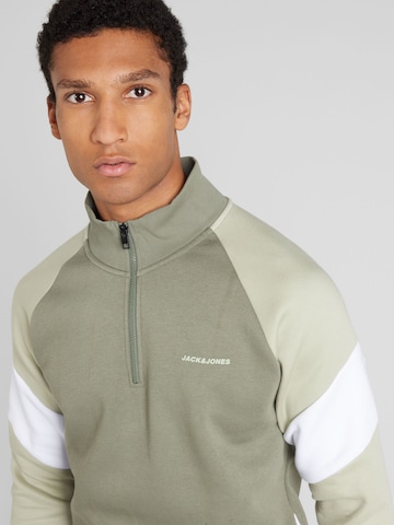 JACK & JONES Sweatshirt 'PARKER' in Groen