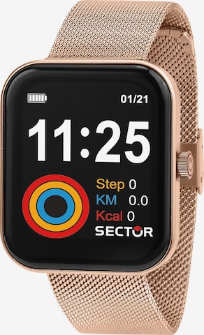 SECTOR Smartwatch in Gold: predná strana