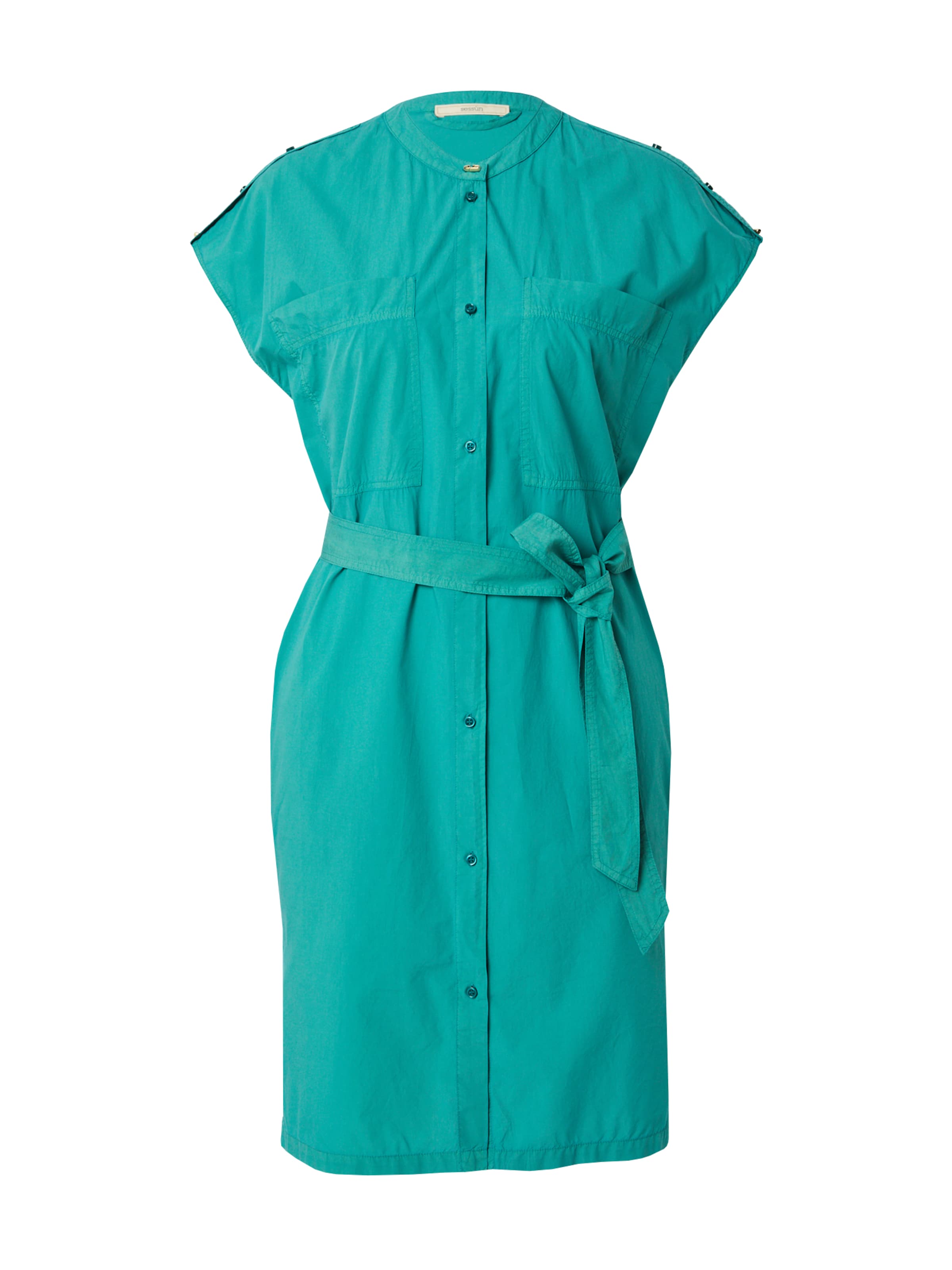 sessun Košilové šaty – zelená: přední strana