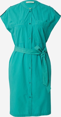 Robe-chemise sessun en vert : devant