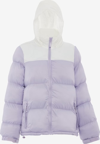 Veste d’hiver MO en violet : devant