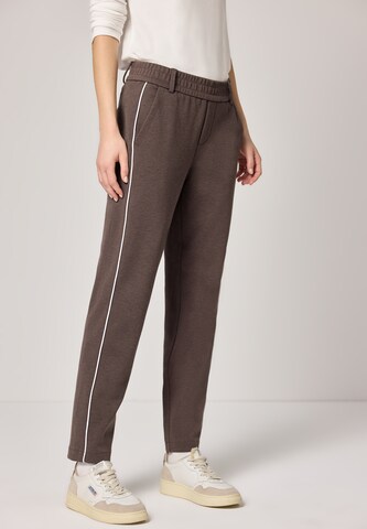 STREET ONE Slim fit Pants in Brown: front
