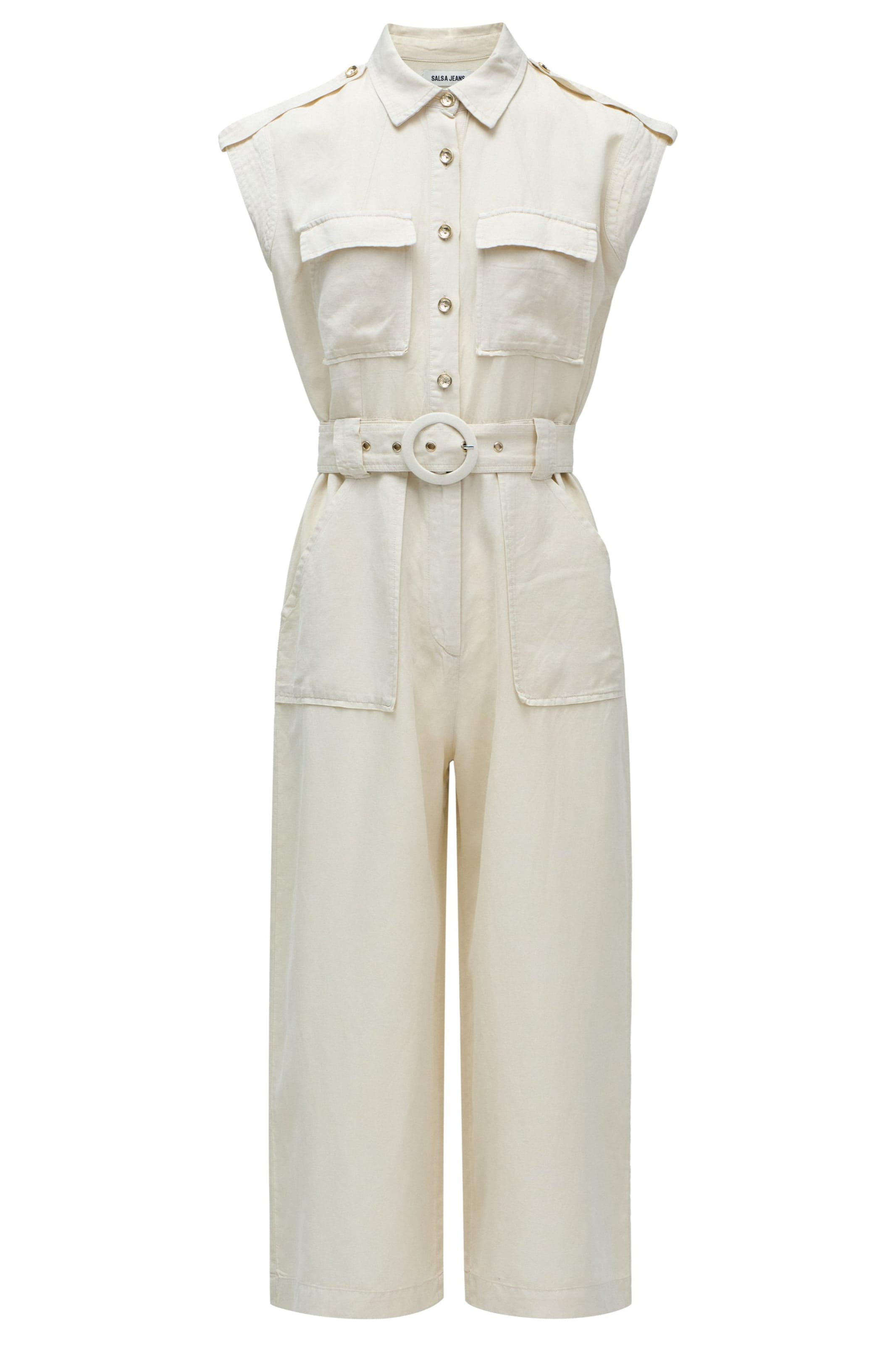 Salsa Jeans Jumpsuit in Beige: front