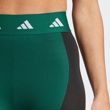 ADIDAS PERFORMANCE - Skinny Calças de desporto 'Techfit Colorblock' em preto