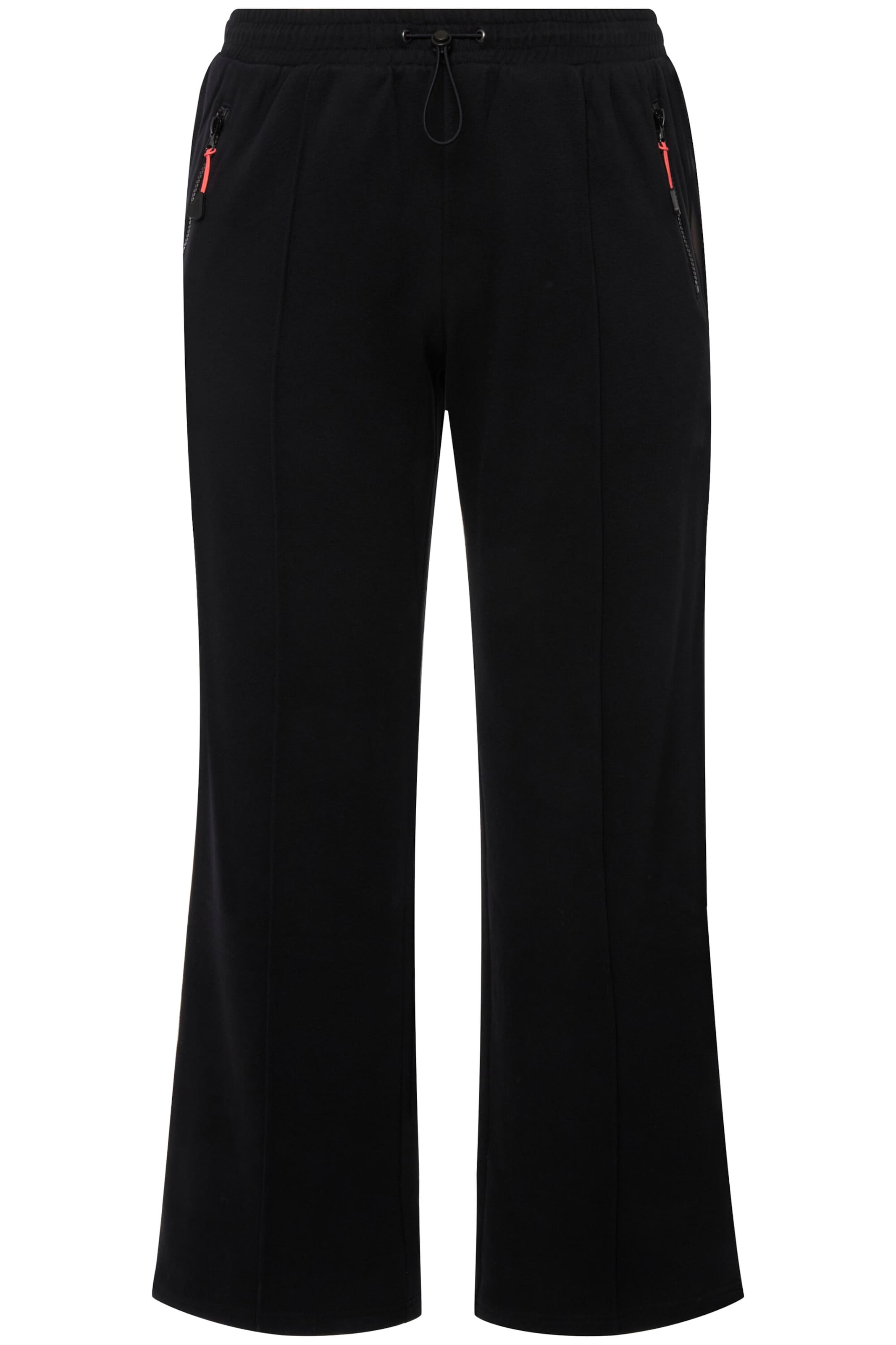 Ulla Popken Regular Hose in Schwarz: Vorderseite