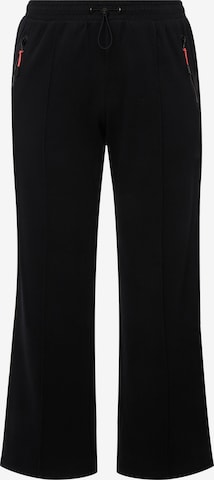 Ulla Popken Regular Pants in Black: front