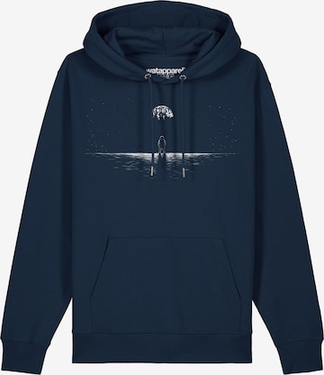 Watapparel Sweatshirt 'Lost in space' in Blue: front