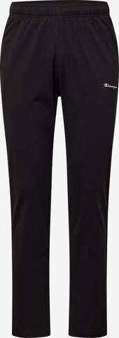 Effilé Pantalon de sport Champion Authentic Athletic Apparel en noir : devant