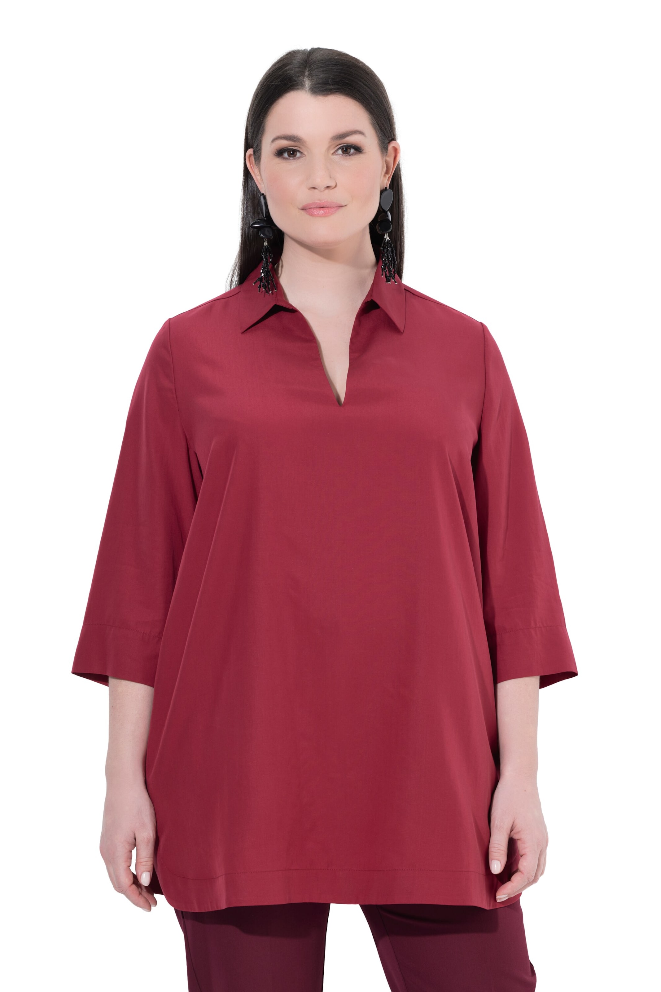 Ulla Popken Tuniek in Rood: voorkant