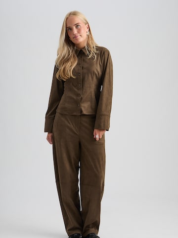 Camicia da donna 'Alva' di minus in verde