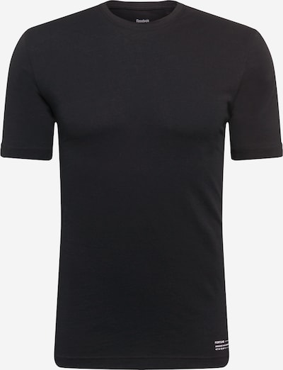 REEBOK Functioneel shirt in de kleur Zwart / Wit, Productweergave