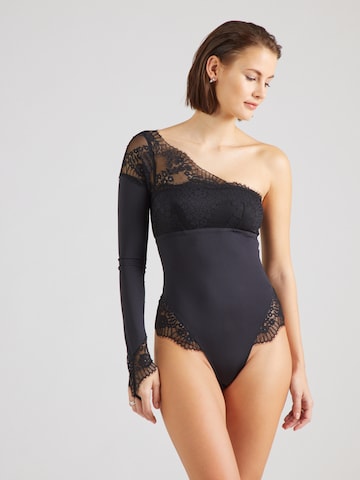 Hunkemöller Body 'Azalea' in Schwarz: Vorderseite