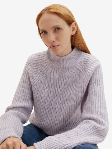 TOM TAILOR DENIM Sweater in Purple