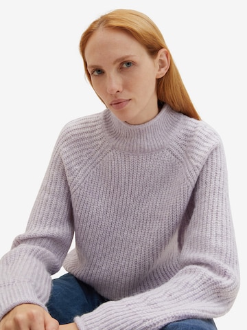 TOM TAILOR DENIM Sweater in Purple