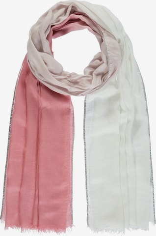 Passigatti Wrap 'Schal Degradé mit Silberrand' in Pink: front