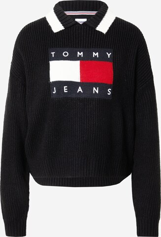 Tommy Jeans Pullover in Schwarz: predná strana