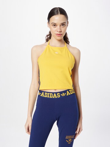 ADIDAS ORIGINALS Top 'Halter-Neck' w kolorze żółty: przód