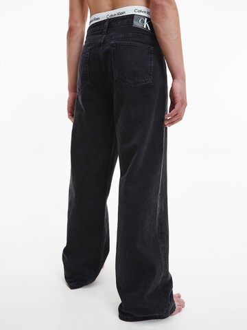 Calvin Klein Jeans Wide leg Jeans in Zwart